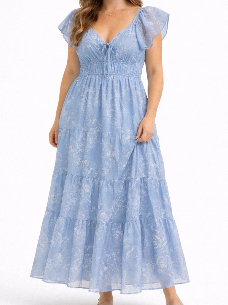 New Altar’d State Blue Maxi Dress Size Small & Medium Available